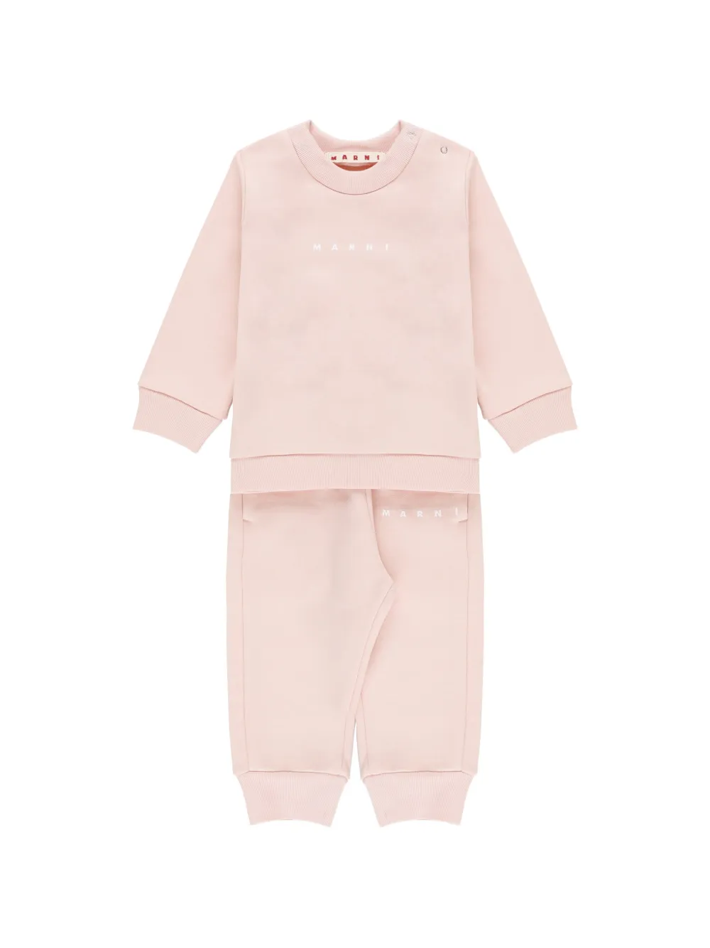 Marni Kids logo-print tracksuit - Rosa