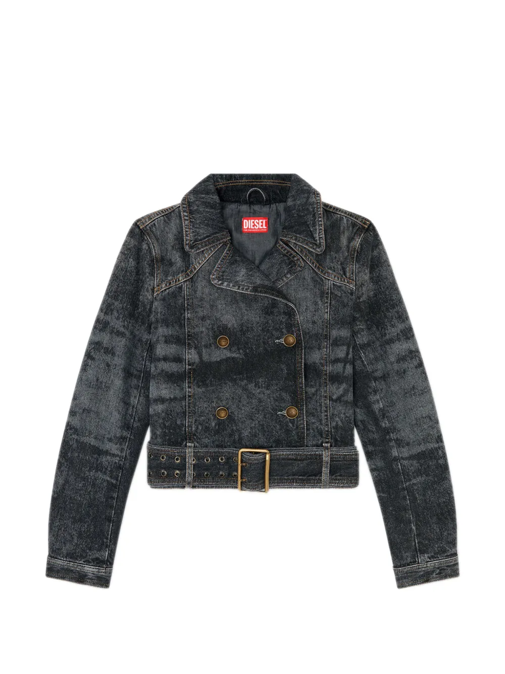 Diesel De-Legend-S belted denim jacket - Black