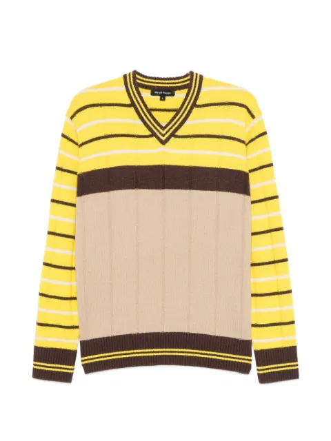 MERYLL ROGGE striped V-neck sweater