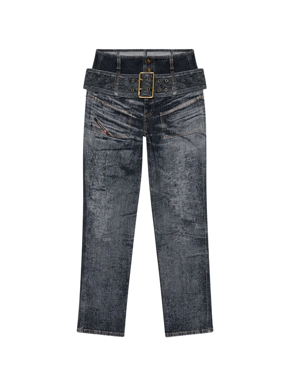 Diesel belted D-Gorina jeans - Nero