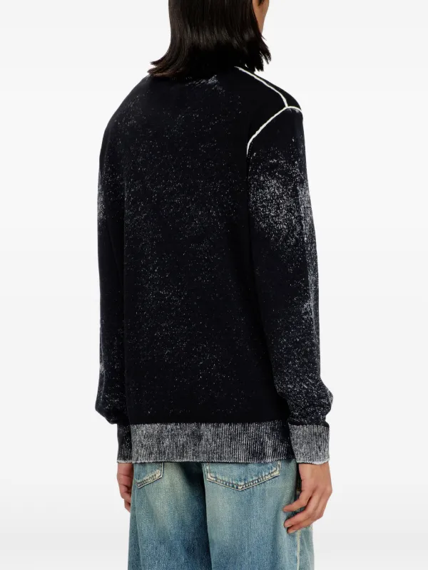 ニット/セーター DIESEL 2017 K-Logo Sweater Diesel logo-print K-LAUTI Sweater | Black | FARFETCH