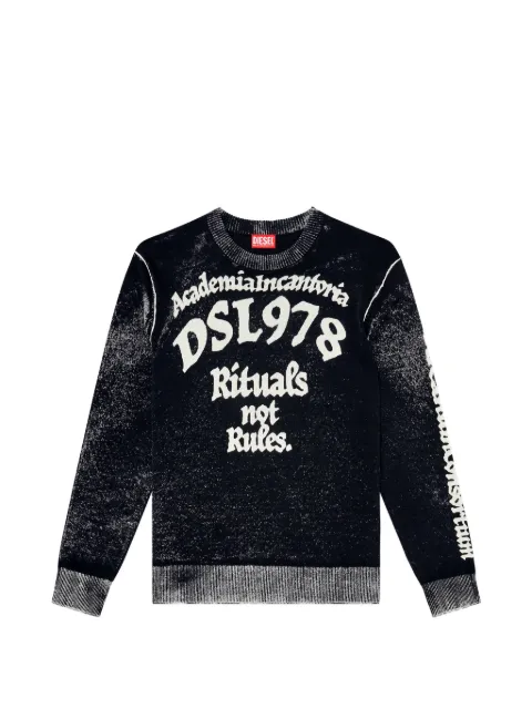 Diesel suéter K-LAUTI con logo estampado