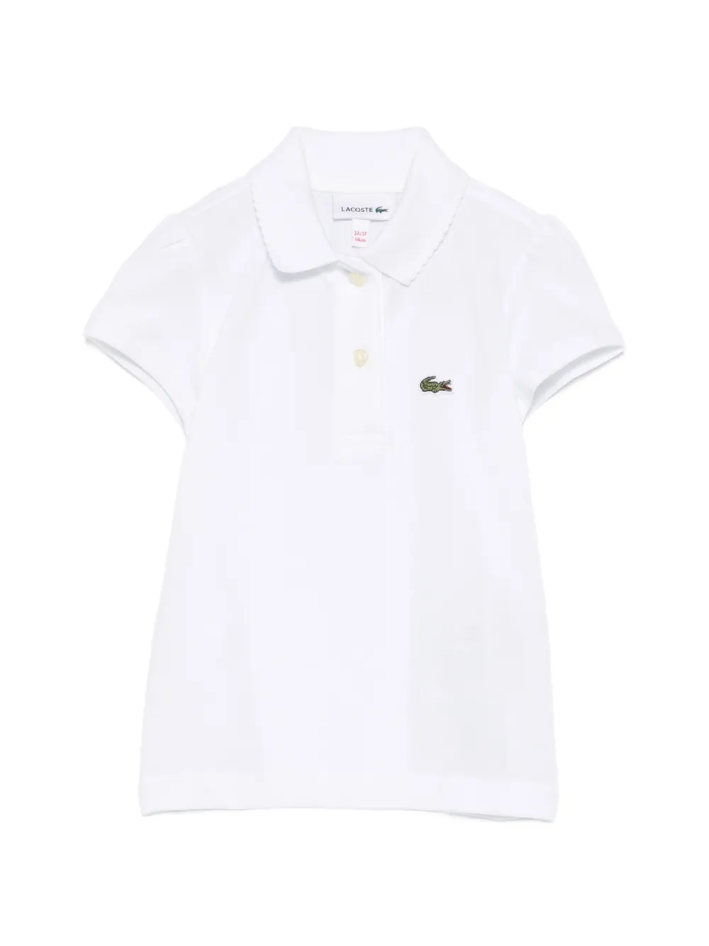 Lacoste logo-patch polo shirt - Bianco