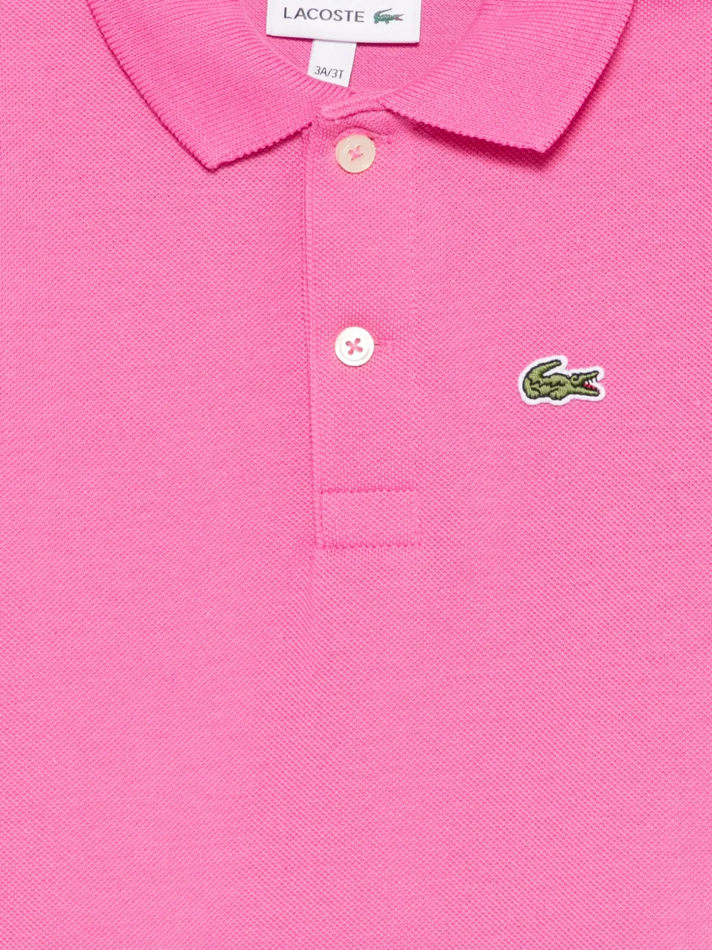 Lacoste Kids Piqué poloshirt met logopatch Roze