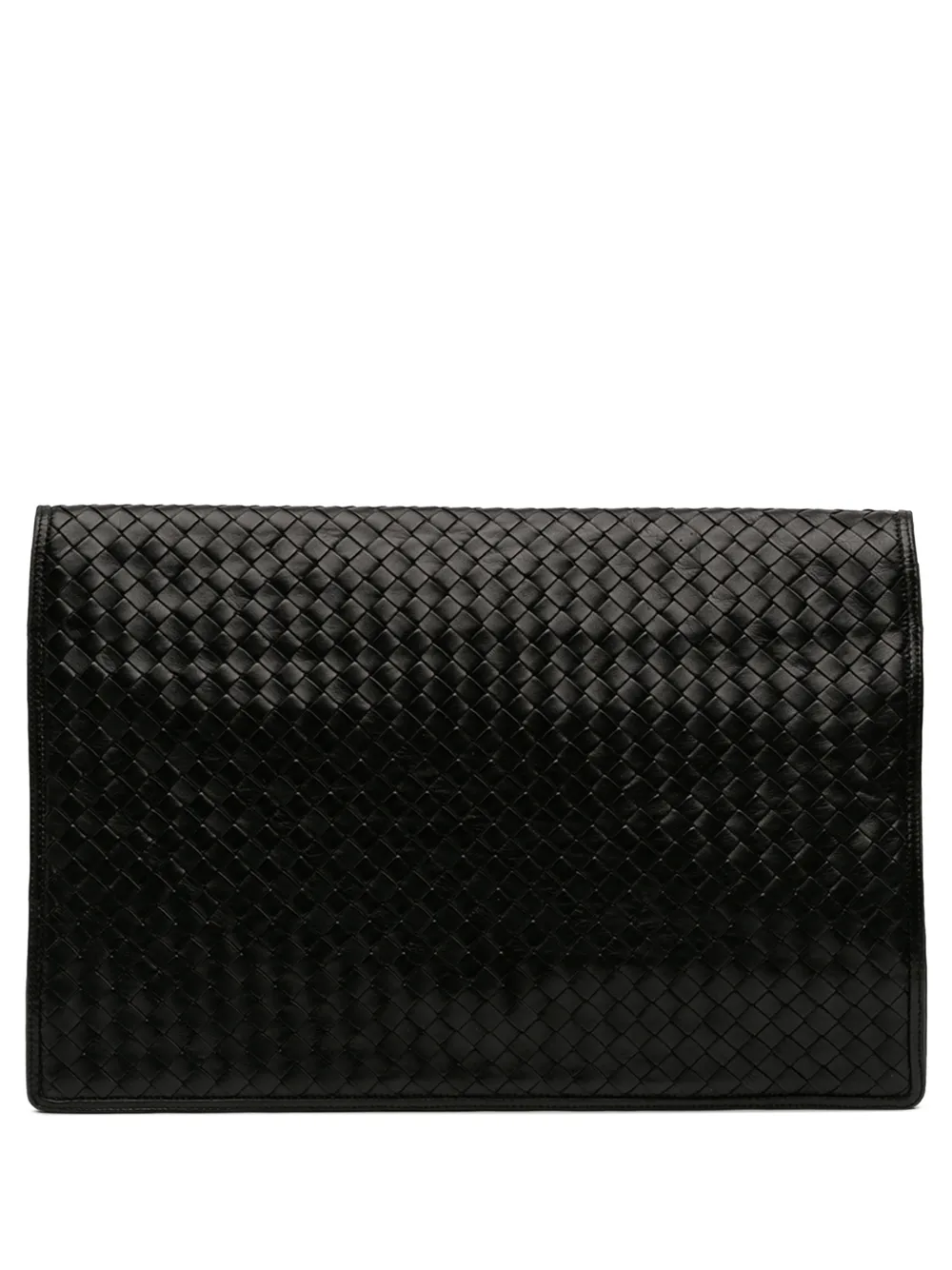Bottega Veneta Pre-Owned 20th Century Nappa Intrecciato Portfolio Flap clutch bag - Nero