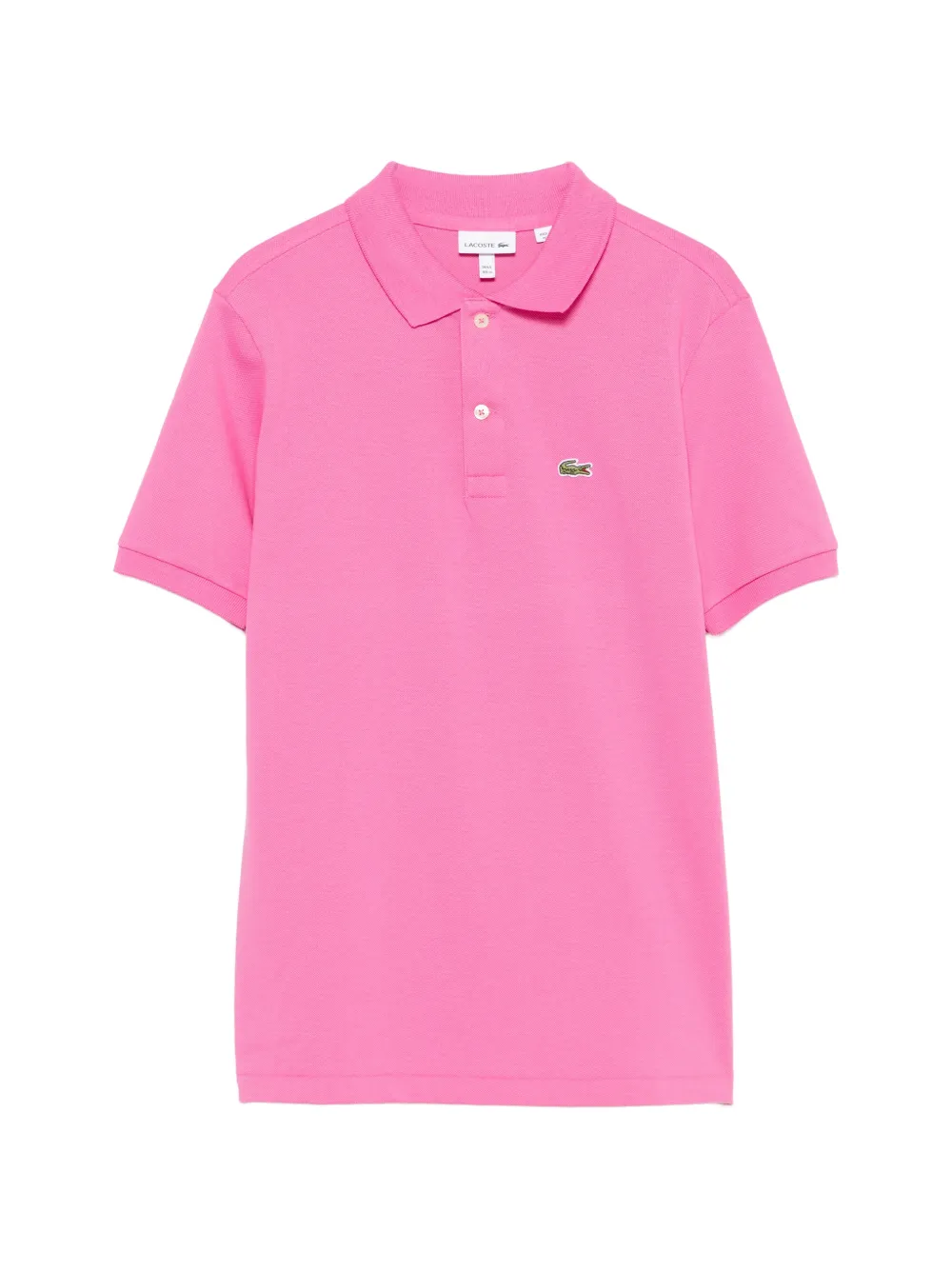 Lacoste Kids logo-patch polo shirt - Rosa