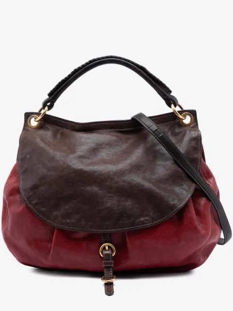 Miu Miu Pre-Owned 2010-2026 Bicolor Nappa Aviator Top Handle Bag satchel