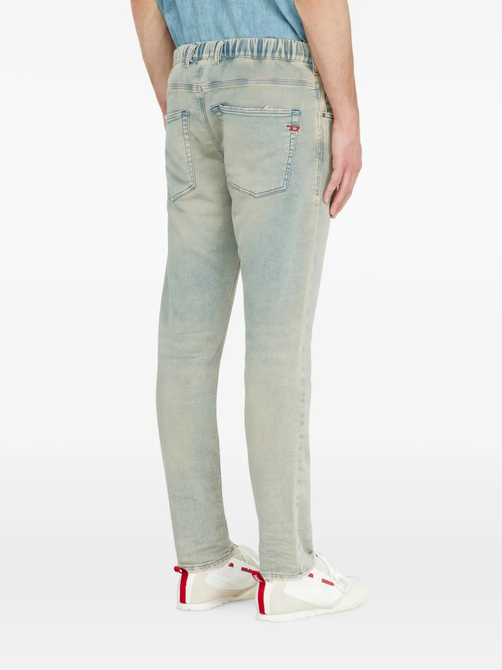 Diesel Regular-waist 2032 D-Krooley-BW Joggjeans Blauw