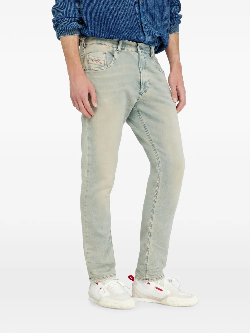 Diesel Regular-waist 2032 D-Krooley-BW Joggjeans Blauw