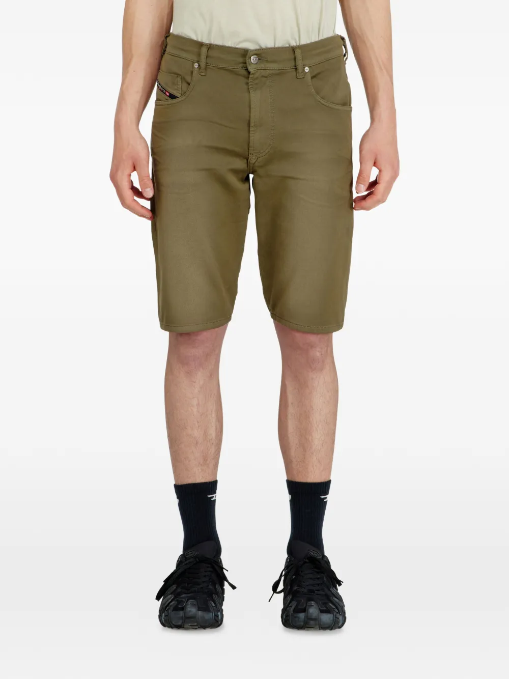 Diesel Slim-fit denim shorts Groen