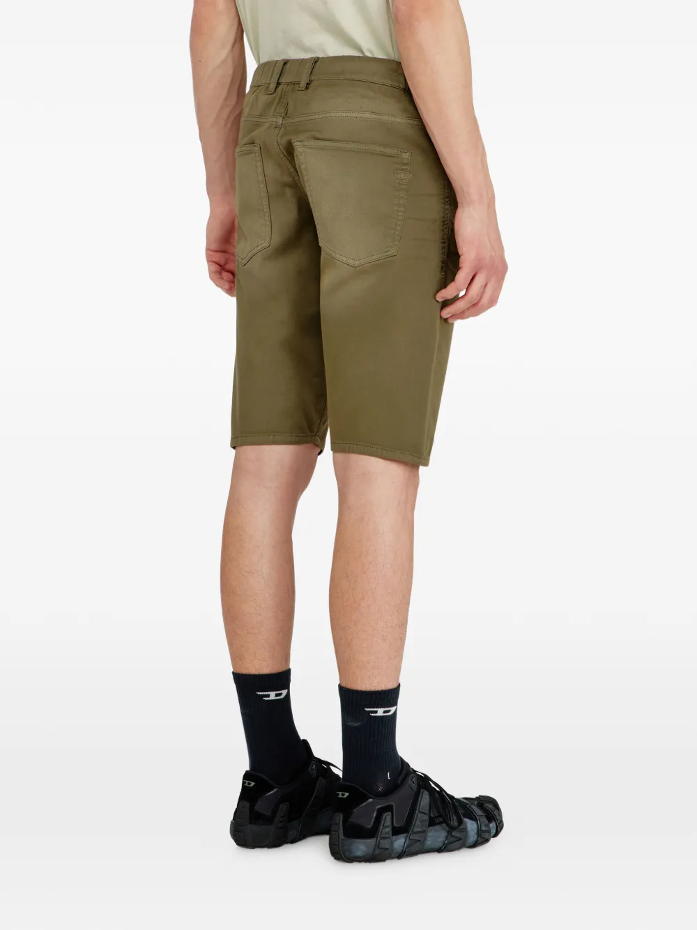 Diesel Slim-fit denim shorts Groen