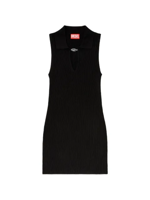 Diesel vestido corto tejido de canalé Oval D