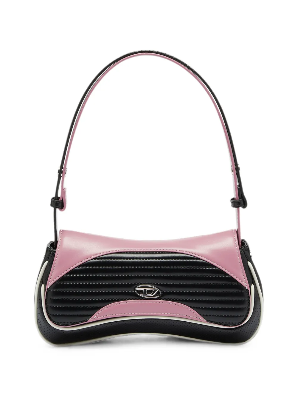 Diesel Play - clutch with colour-block design - Black