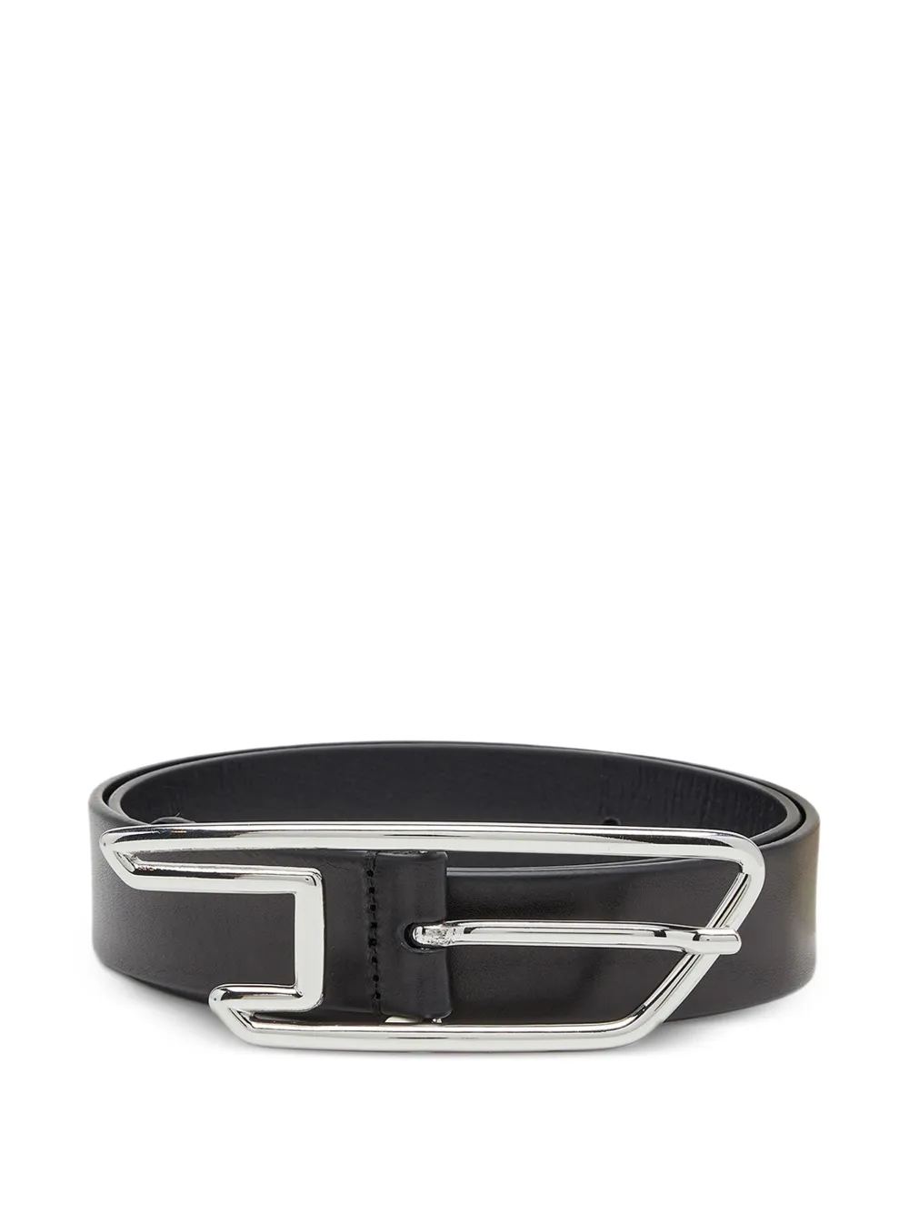 Diesel logo detail belt - Nero