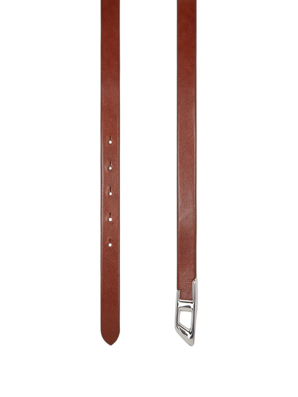 Diesel Riem met D logo Bruin