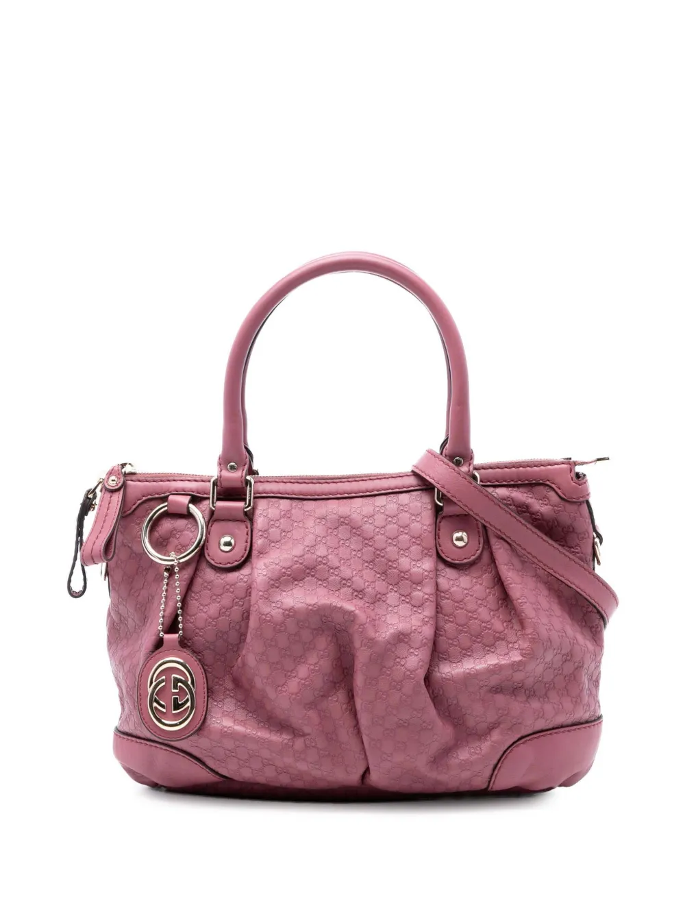 Gucci Pre-Owned 2000-2015 Microguccissima Sukey satchel - Rosa