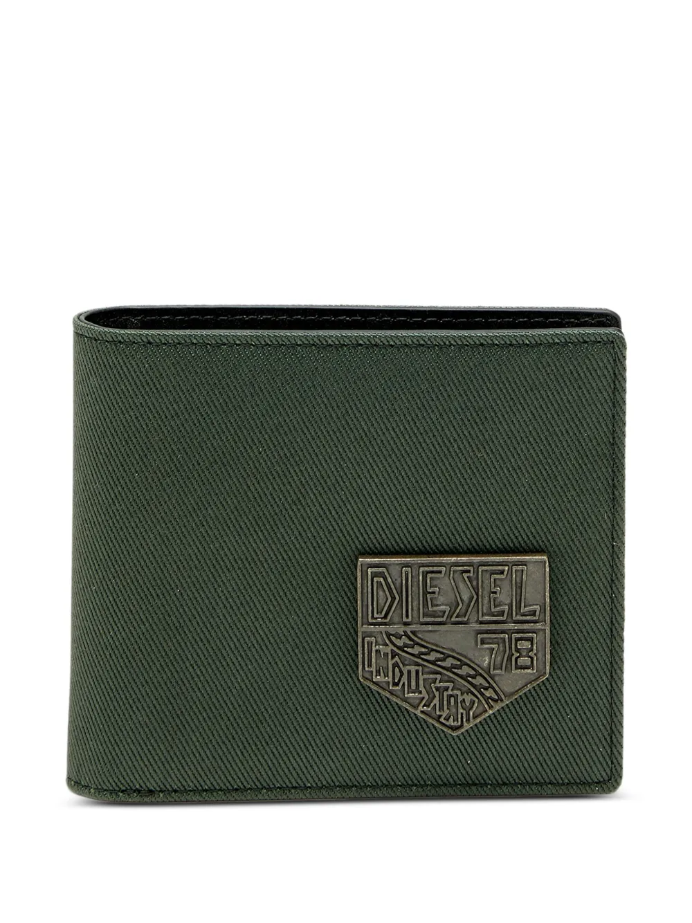 Diesel Portafoglio con applicazione logo - Verde