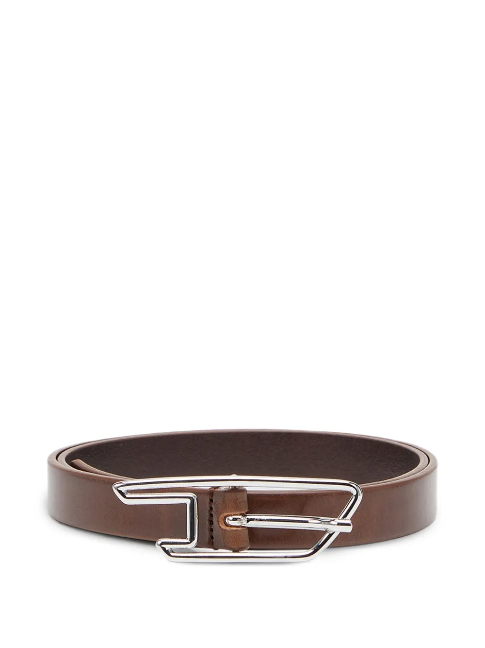 Diesel D-shaped buckle belt - Marrone