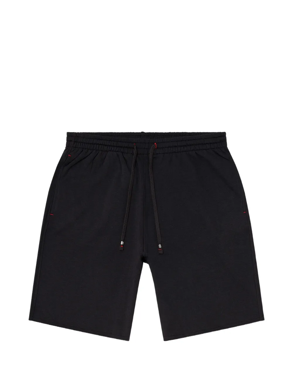 Diesel Peached raw-edge cotton shorts - Nero