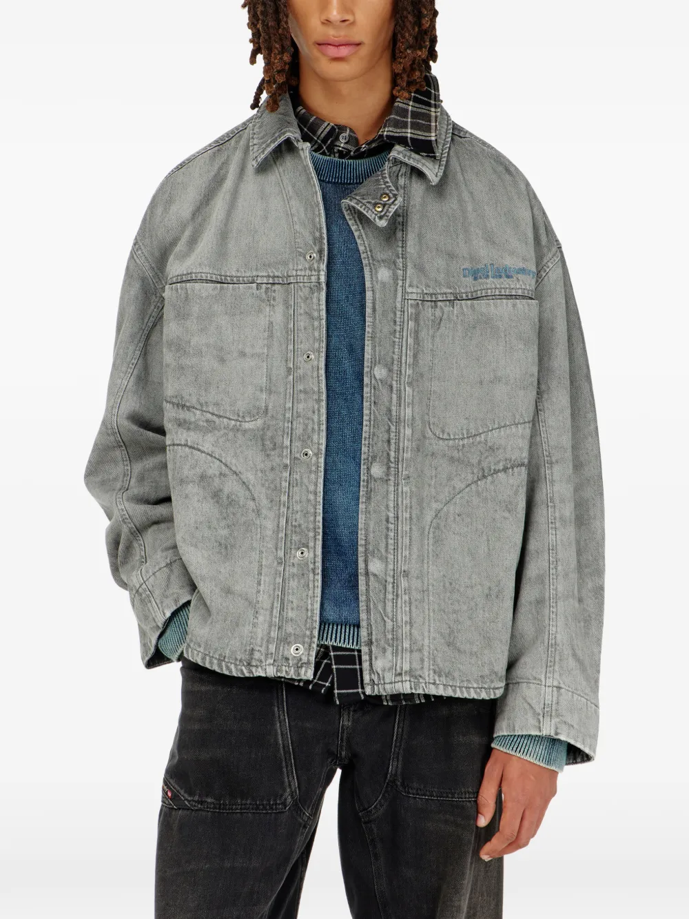 Diesel D-Nethor-S1 jacket Grijs
