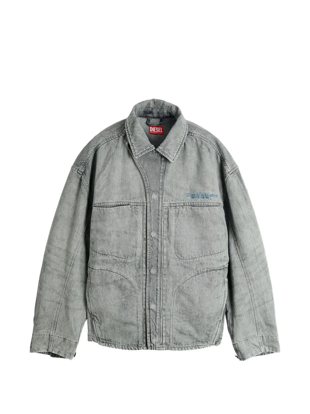 Diesel D-nethor-s1 Jacket In Gray