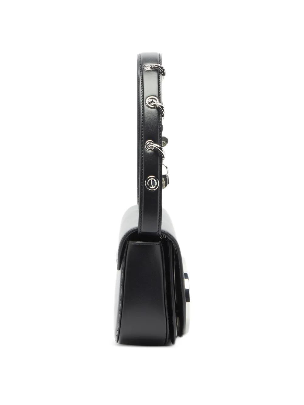 Diesel 1DR Oval D schoudertas Zwart