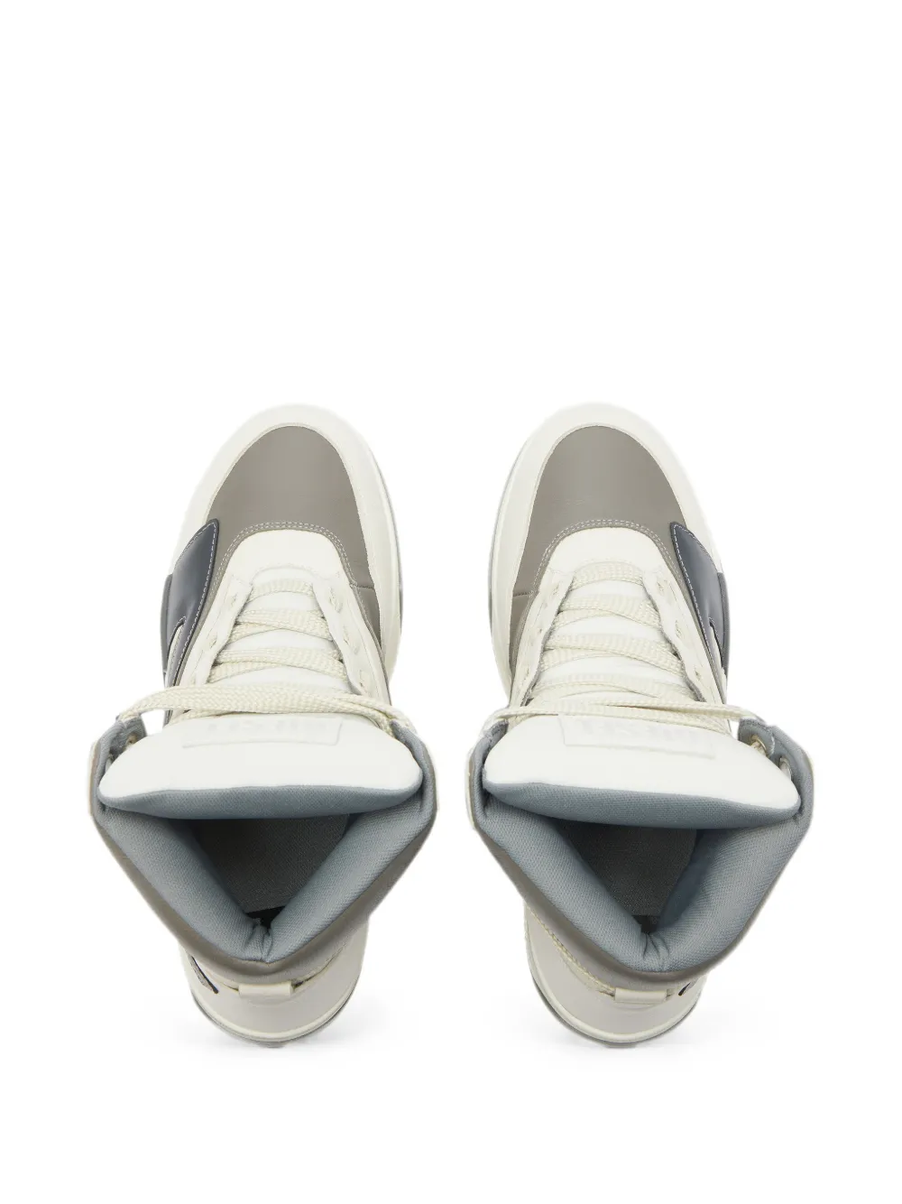 Diesel S-D-Ollie Mid logo-patch high-top sneakers Beige