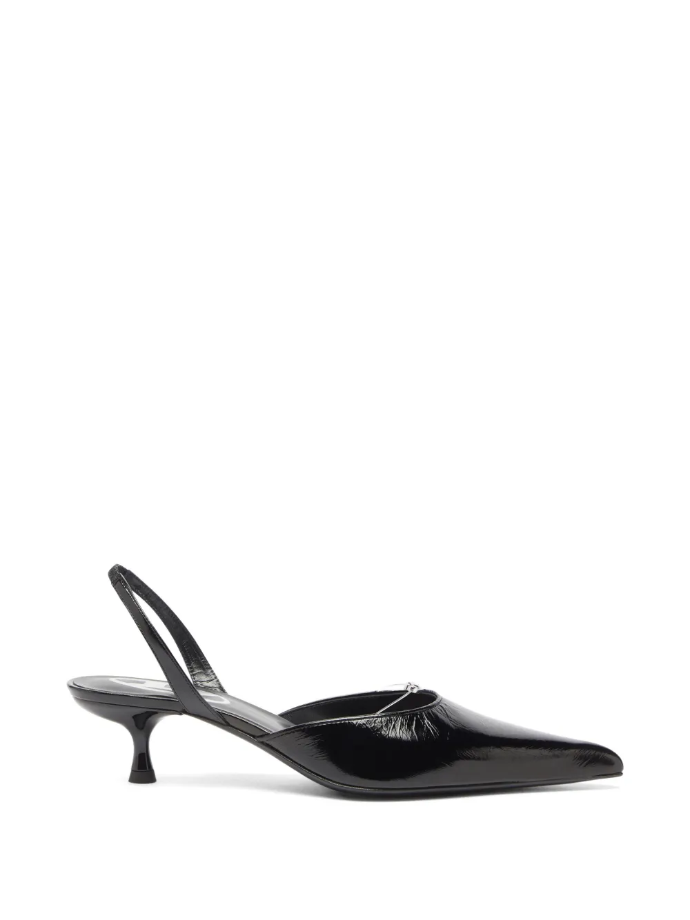 Diesel D-Ten&Half Oval D slingback pumps - Black