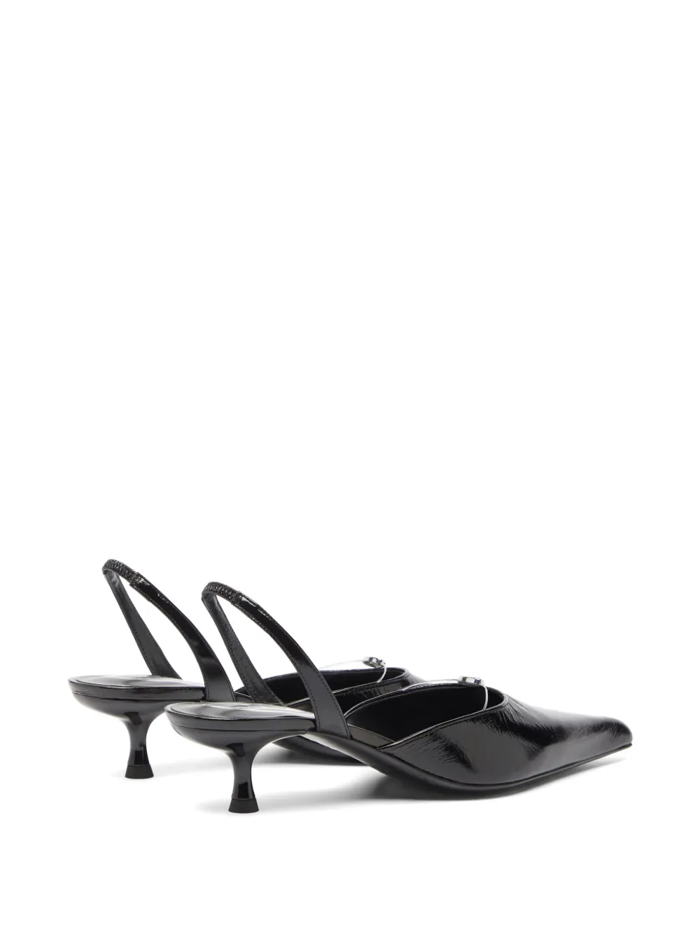 Diesel D-Ten&Half Oval D slingback pumps Zwart