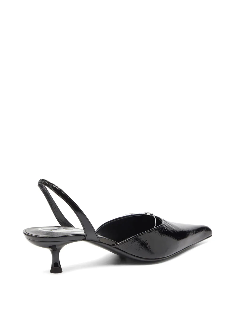 Diesel D-Ten&Half Oval D slingback pumps Zwart