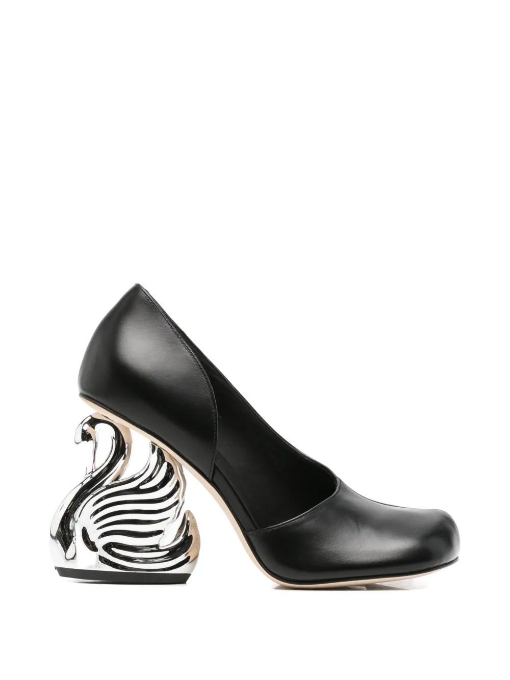 A.W.A.K.E. Mode swan-heel pumps - Nero