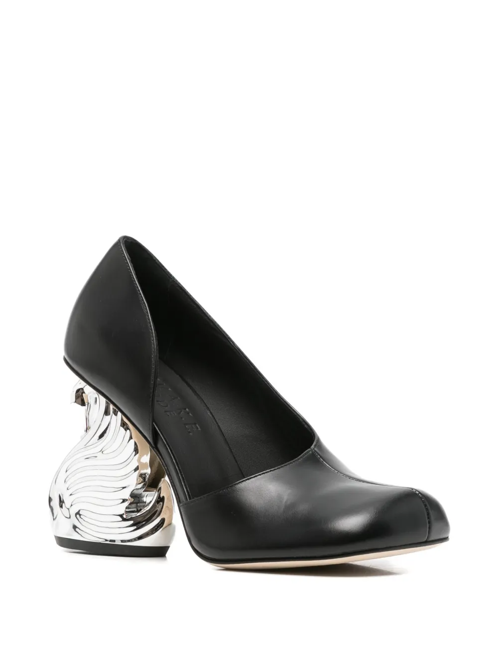 A.W.A.K.E. Mode swan-heel pumps Zwart