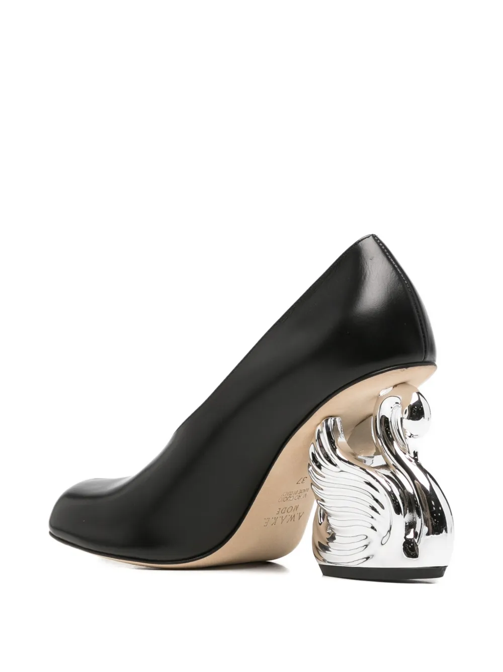 A.W.A.K.E. Mode swan-heel pumps Zwart