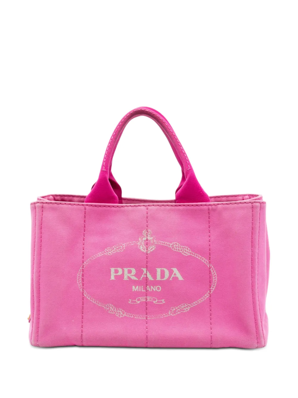 Prada Pre-Owned 2013-2025 Canvas Canapa Logo satchel - Rosa