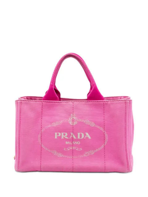 Prada Pre-Owned 2013-2025 Canvas Canapa Logo satchel