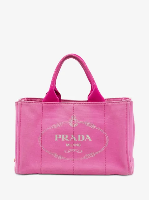 Prada Pre-Owned 2013-2025 Canvas Canapa Logo satchel