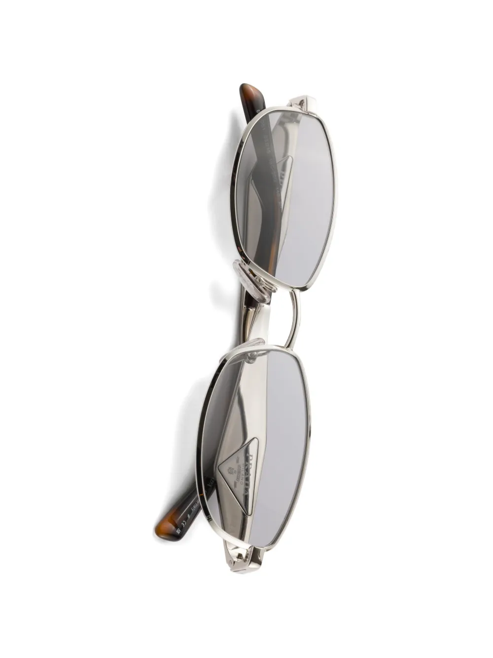 Prada Eyewear Zonnebril met Prada-logo Zilver