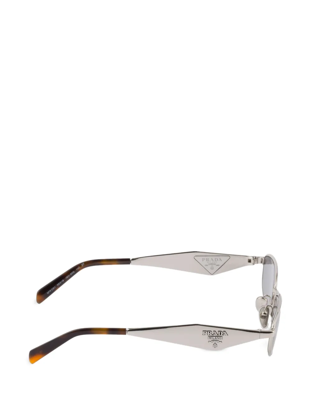 Prada Eyewear Zonnebril met Prada-logo Zilver