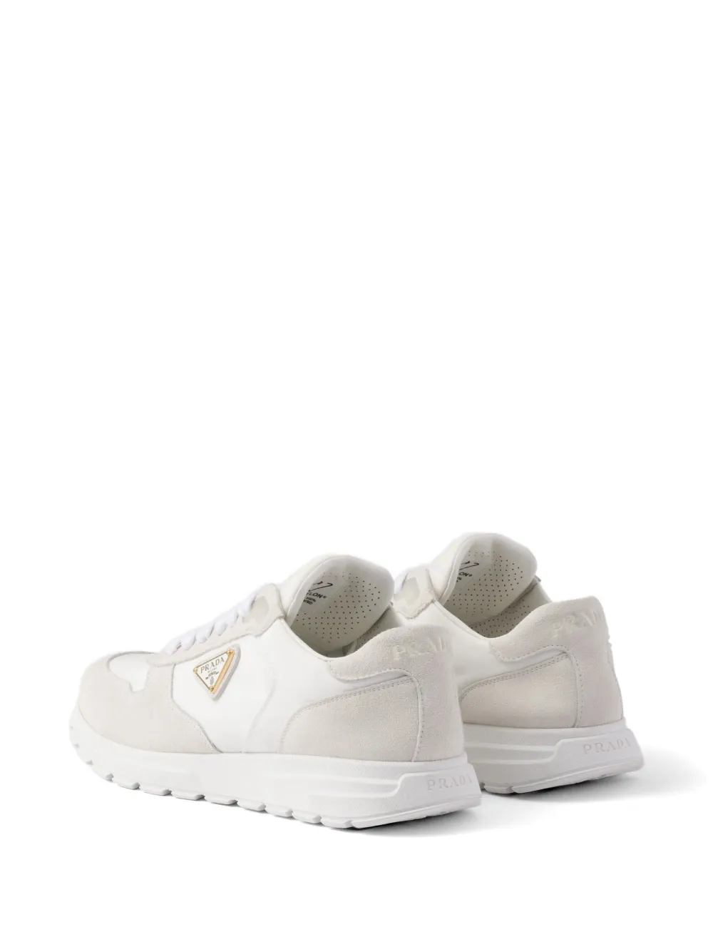 Prada Prax 2.0 Re-Nylon suède sneakers Wit