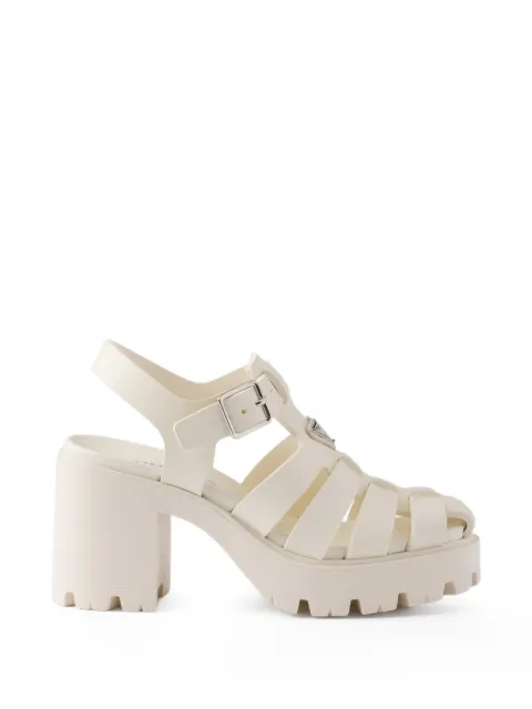 Prada rubber platform sandals