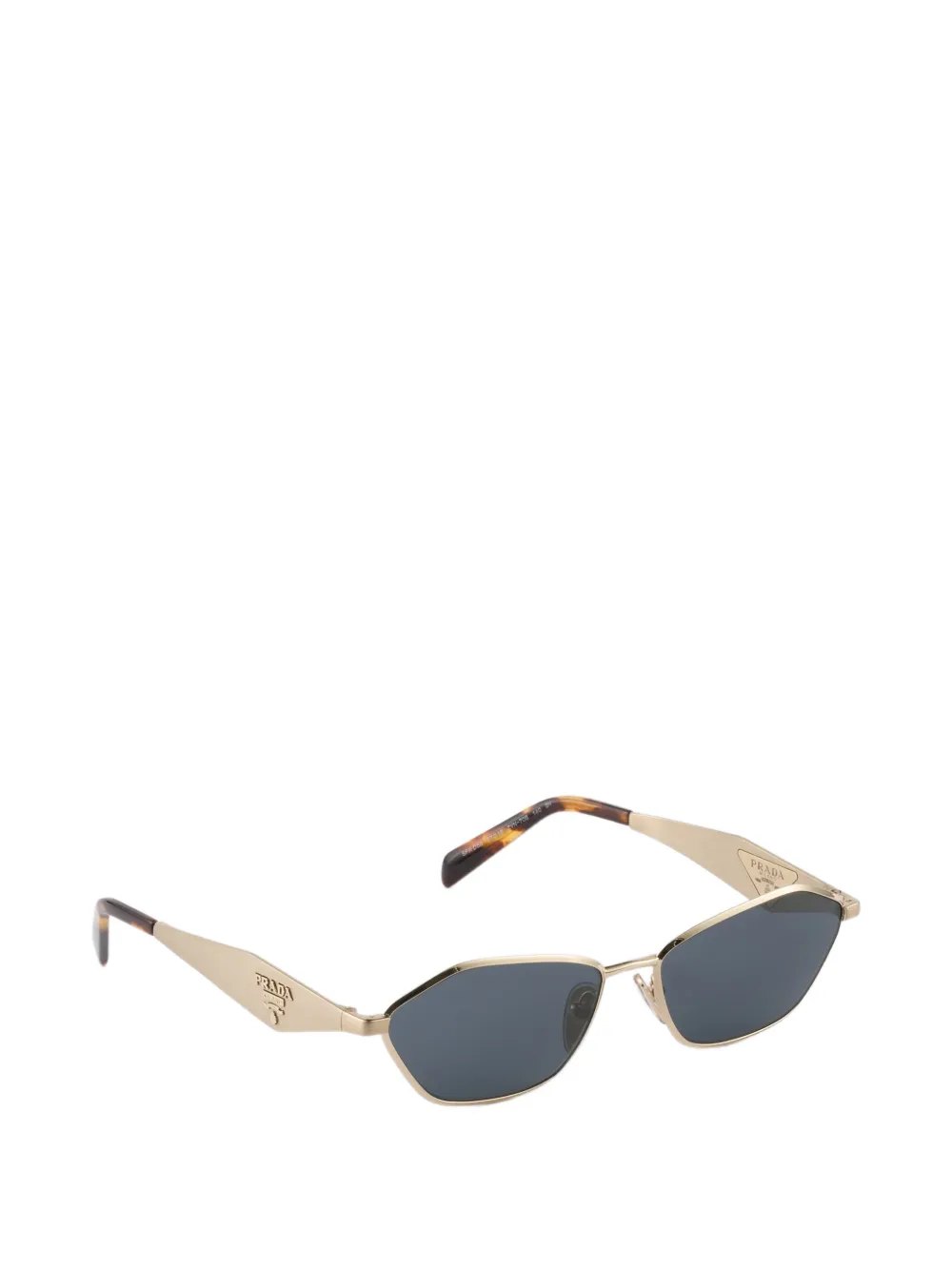 Prada Eyewear Zonnebril met Prada-logo Goud