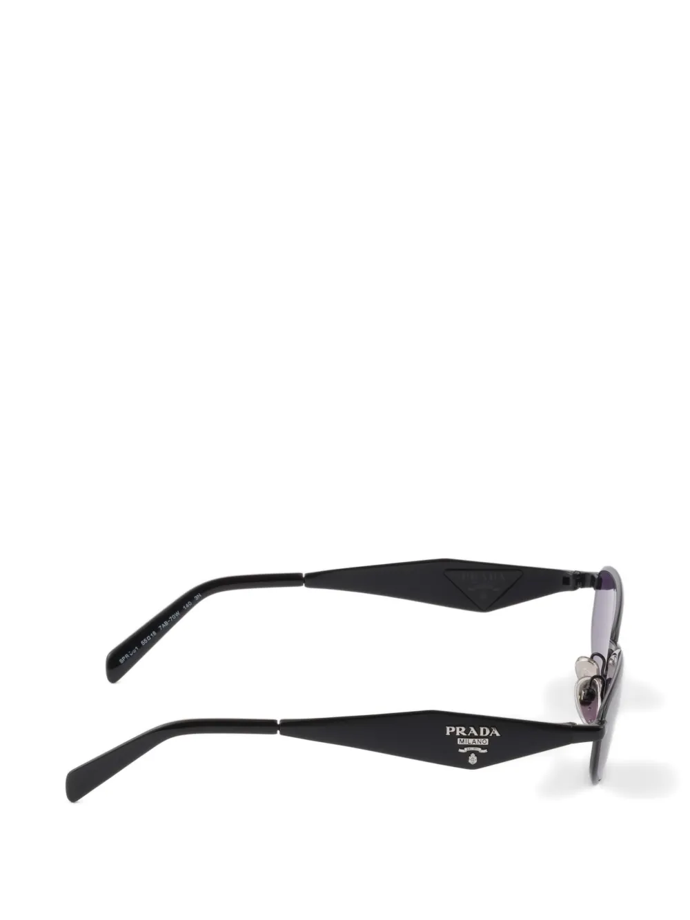 Prada Eyewear Zonnebril met Prada-logo Zwart