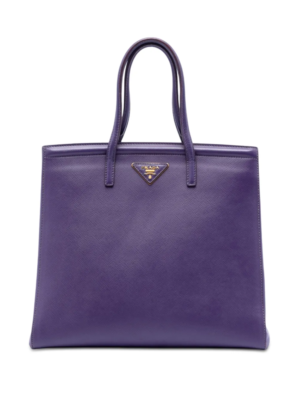 Prada Pre-Owned 2010-2026 Saffiano Lux Parabole satchel - Viola