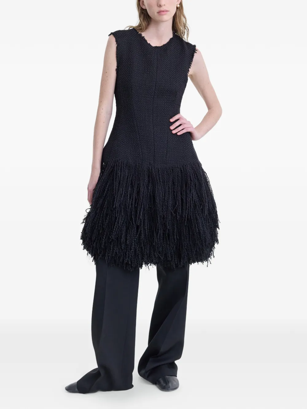  Fforme Vestido Midi Talia - Negro 