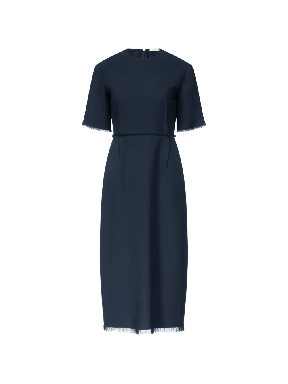 FFORME Brooke frayed-edge midi dress - Nero