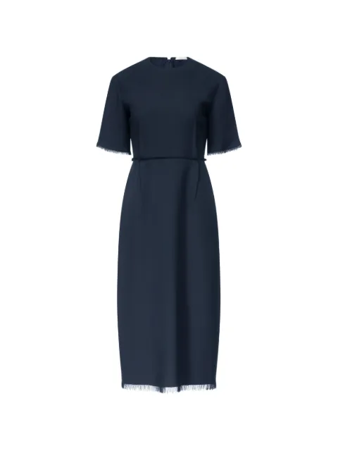 FFORME Brooke frayed-edge midi dress