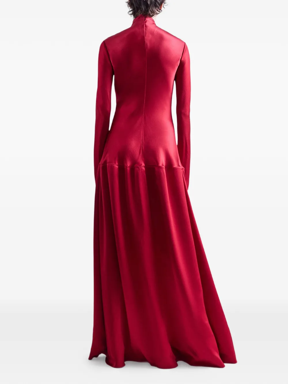 FFORME Mila Drop-waist Maxi Dress in Red, view 3