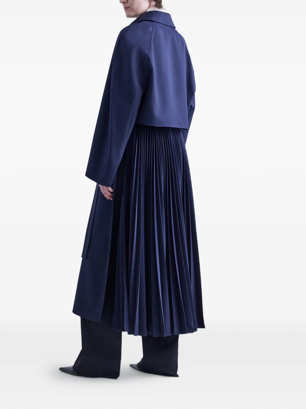 FFORME Lennox geplooide trenchcoat Blauw