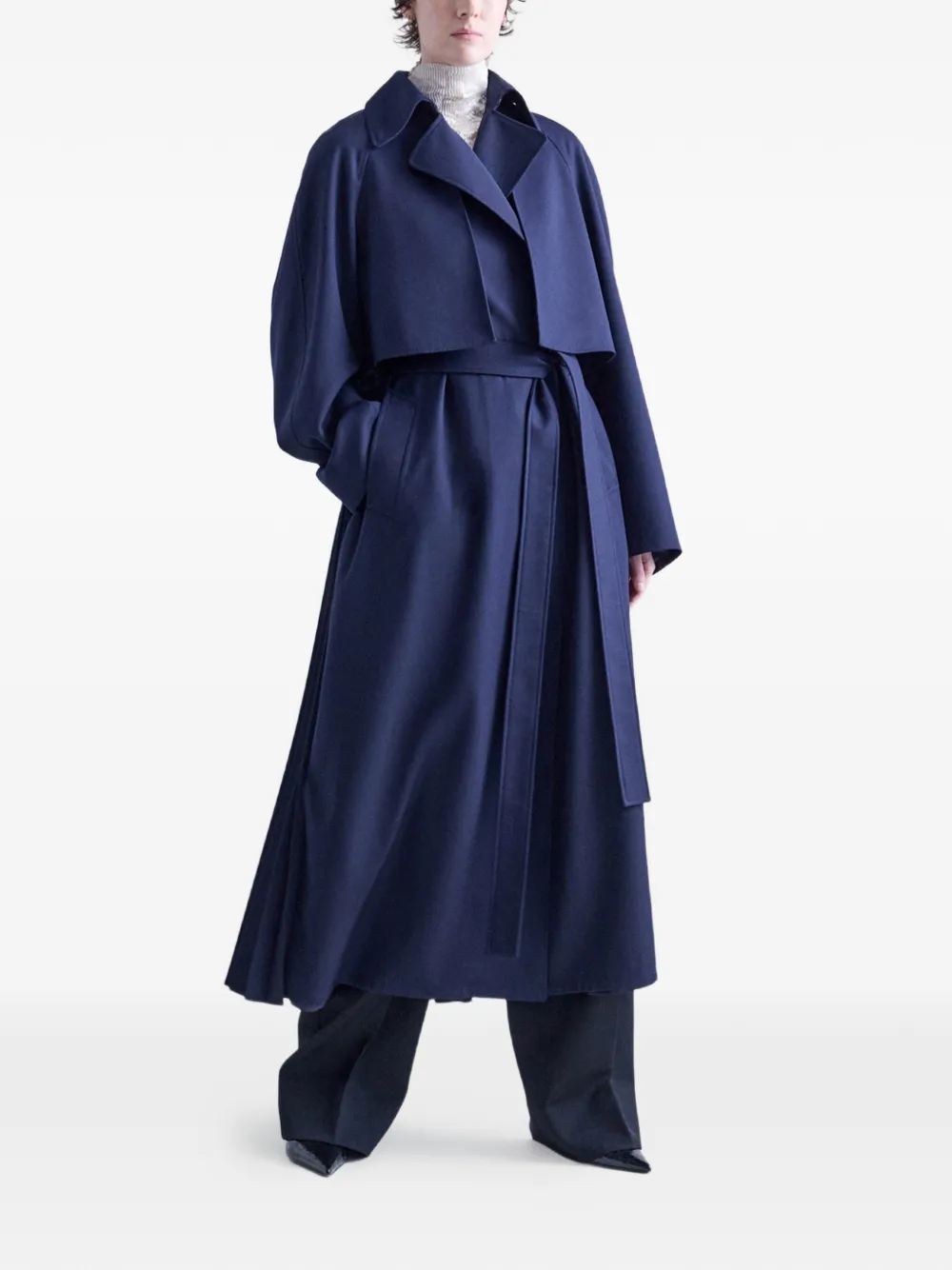 FFORME Lennox geplooide trenchcoat Blauw