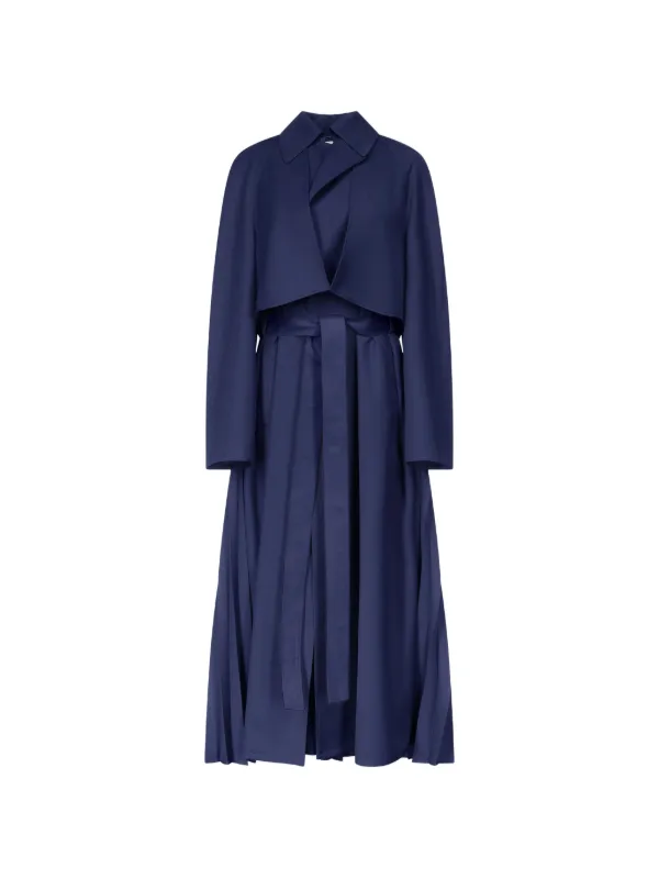 pleated dress coat Coat Pleated Dress Black / FR 44